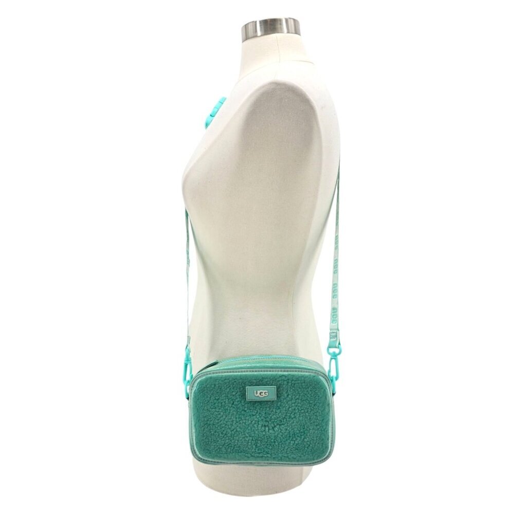 UGG Janey II Clear Tide Pool Sherpa Crossbody Purse Handbag Aqua Ugg Australia